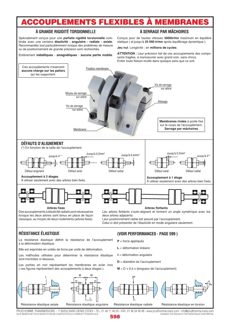 Page Accouplements Flexibles Membranes Prud Homme Transmissions